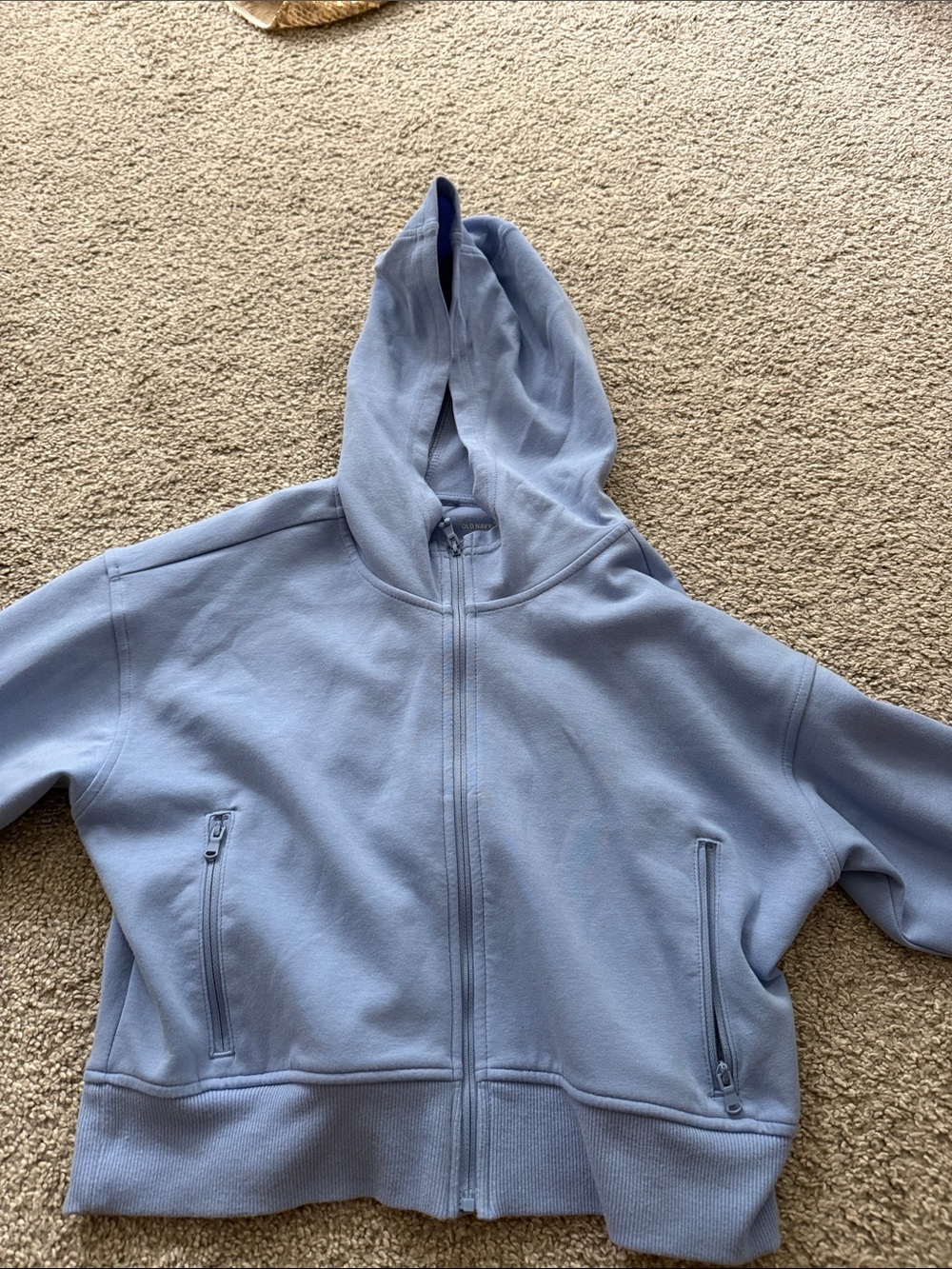 Old Navy Pale Blue Zip-Up Hoodie Jacket for Kids